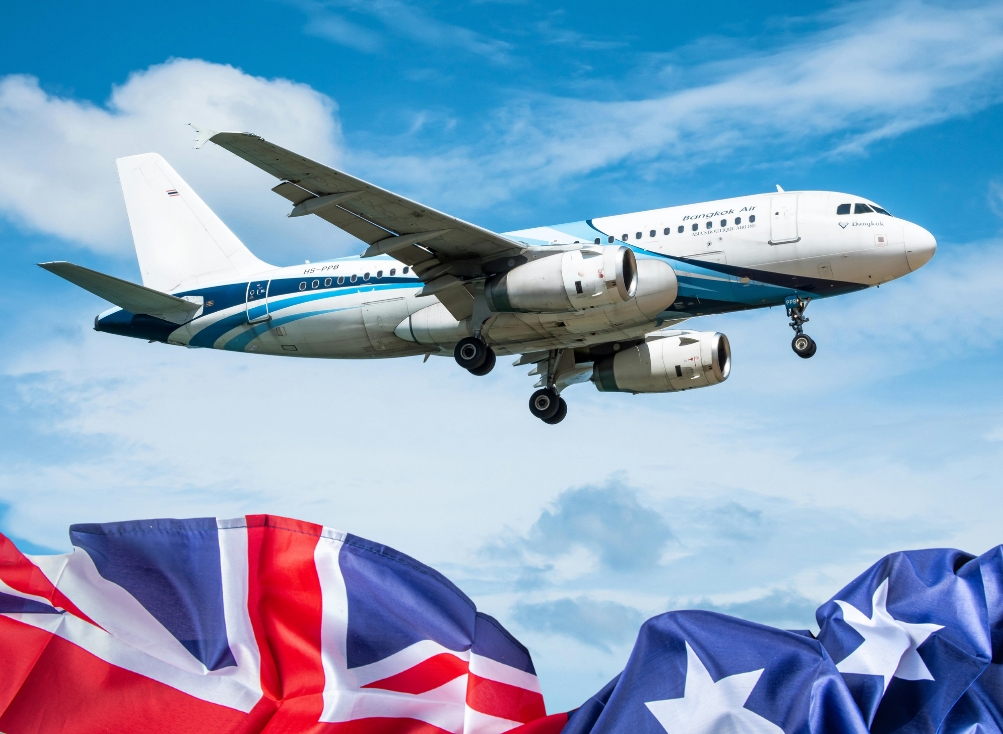 Which airlines operate in Australia?